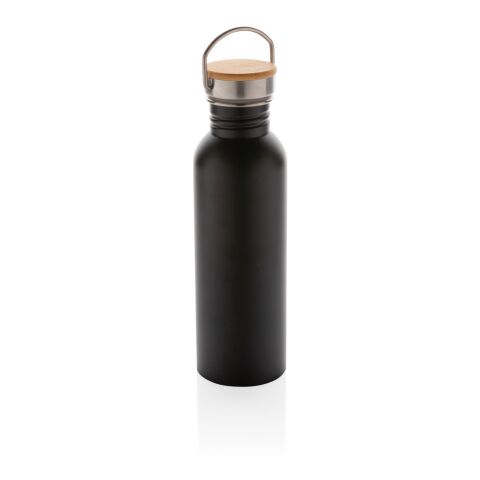 Moderne Stainless-Steel Flasche mit Bambusdeckel