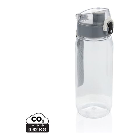 Yide RCS  rPET verschließbare Wasserflasche 600ml weiß | ohne Werbeanbringung | Nicht verfügbar | Nicht verfügbar