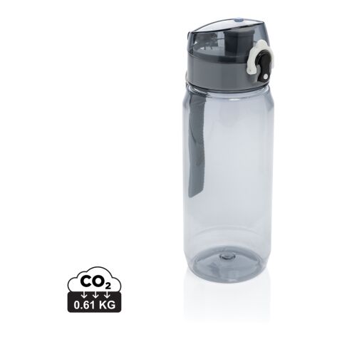 Yide RCS  rPET verschließbare Wasserflasche 600ml schwarz | ohne Werbeanbringung | Nicht verfügbar | Nicht verfügbar