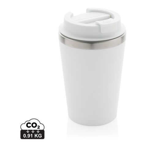 Java 350ml doppelwandiger Becher aus RCS recyceltem PP weiß | ohne Werbeanbringung | Nicht verfügbar | Nicht verfügbar