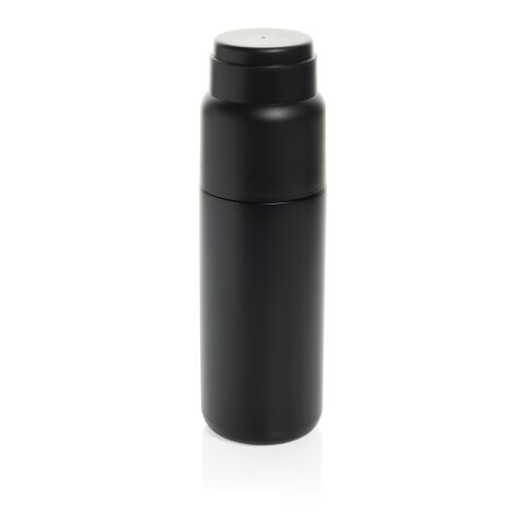 Thermocup RCS – recycelte Thermosflasche mit Becher, 500ml schwarz