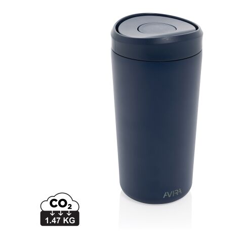 Avira Alix Klickbecher aus RCS rec. Stahl 400ml navy blau | ohne Werbeanbringung | Nicht verfügbar | Nicht verfügbar