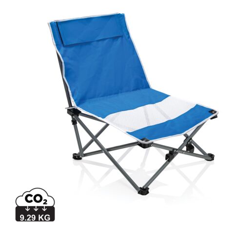 Faltbarer Strandstuhl in Tragetasche blau | ohne Werbeanbringung | Nicht verfügbar | Nicht verfügbar | Nicht verfügbar