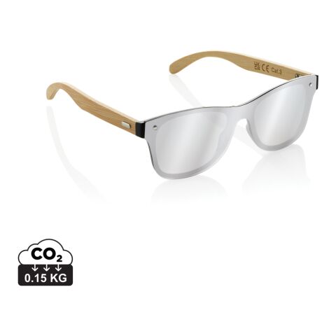 Prism Sonnenbrille aus RCS rec. Kunststoff mit Bambusbügeln braun | ohne Werbeanbringung | Nicht verfügbar | Nicht verfügbar