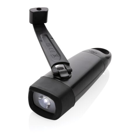 Lightwave USB-Taschenlampe mit Kurbel aus RCS rPlastik