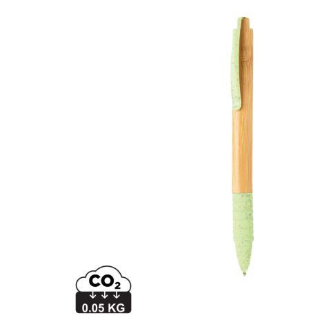 Bambus &amp; Weizenstroh Stift grün | ohne Werbeanbringung | Nicht verfügbar | Nicht verfügbar