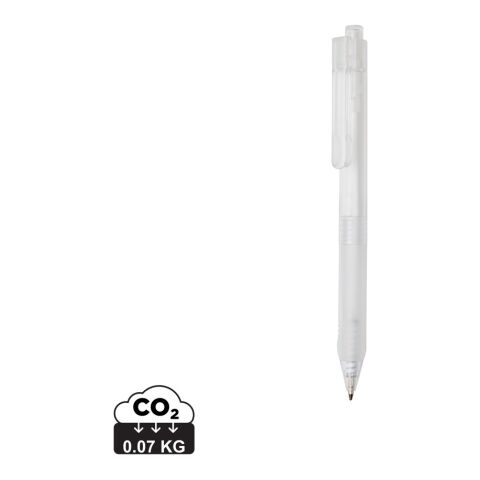 X9 Stift gefrostet mit Silikongriff weiß | ohne Werbeanbringung | Nicht verfügbar | Nicht verfügbar