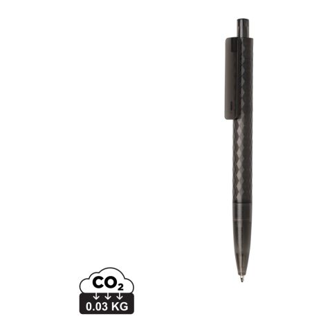X3 Frosted-Pen aus GRS recyceltem PC schwarz | ohne Werbeanbringung | Nicht verfügbar | Nicht verfügbar