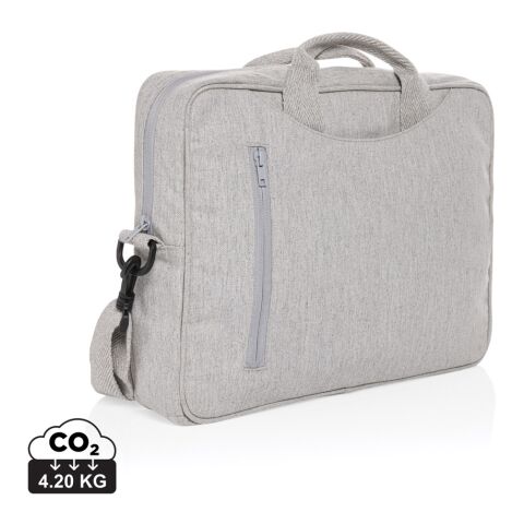 "Laluka AWARE™ 15.4"" Laptop-Tasche aus recycelter Baumwolle grau | ohne Werbeanbringung | Nicht verfügbar | Nicht verfügbar | Nicht verfügbar