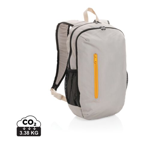Impact AWARE™ 300D RPET Casual Rucksack braun-orange | ohne Werbeanbringung | Nicht verfügbar | Nicht verfügbar | Nicht verfügbar