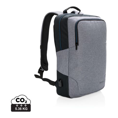 Arata 15” Laptop-Rucksack grau-schwarz | ohne Werbeanbringung | Nicht verfügbar | Nicht verfügbar | Nicht verfügbar