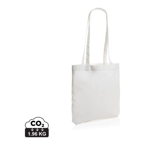 Impact Aware™ recycelte Baumwolltasche weiß | ohne Werbeanbringung | Nicht verfügbar | Nicht verfügbar | Nicht verfügbar