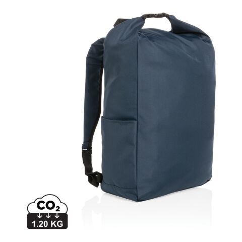 Impact AWARE™ RPET Basic Rolltop-Rucksack marineblau | ohne Werbeanbringung | Nicht verfügbar | Nicht verfügbar | Nicht verfügbar