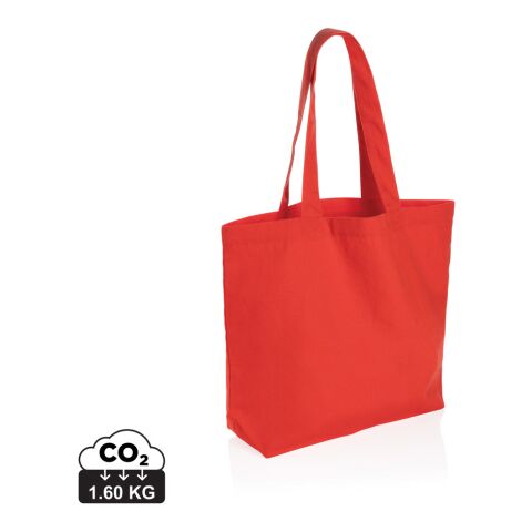 Impact Aware™ 240g/m² rCanvas Shopper mit Tasche Sattes Rot | ohne Werbeanbringung | Nicht verfügbar | Nicht verfügbar | Nicht verfügbar