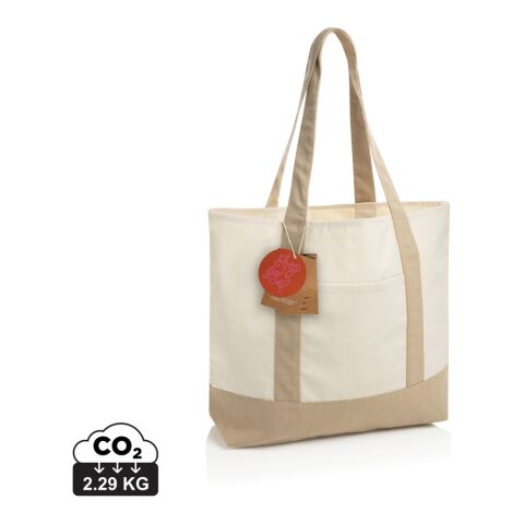 SHOP LOCAL AWARE™ Tasche aus recycelter Baumwolle, 350g/m² weiß