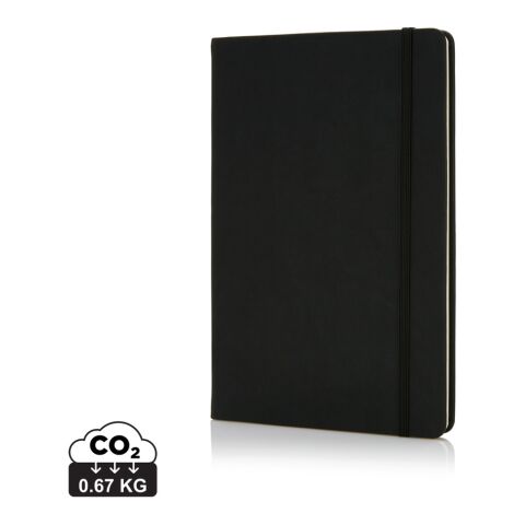 Deluxe Hardcover PU A5 Notizbuch schwarz | ohne Werbeanbringung | Nicht verfügbar | Nicht verfügbar