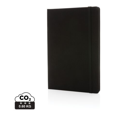 GRS-zertifiziertes rPET-A5-Notizbuch schwarz-schwarz | ohne Werbeanbringung | Nicht verfügbar | Nicht verfügbar