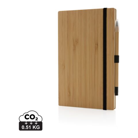 FSC®-Bambus-Notizbuch und Infinity-Bleistift im Set