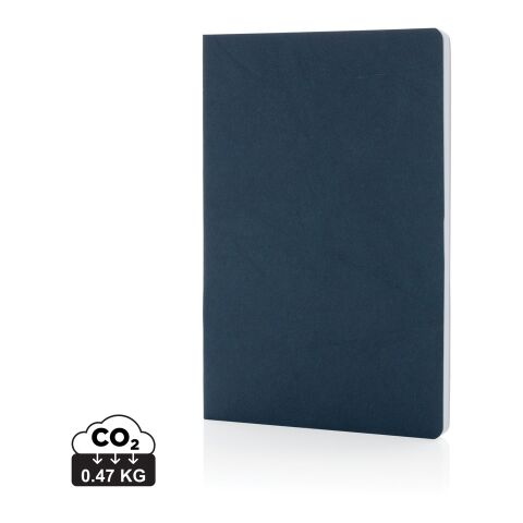 Salton Luxus Kraftpapier Notizbuch A5 blau | ohne Werbeanbringung | Nicht verfügbar | Nicht verfügbar