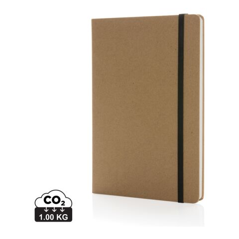 Craftstone A5 Notizbuch aus recycelt. Kraft- und Steinpapier braun | ohne Werbeanbringung | Nicht verfügbar | Nicht verfügbar