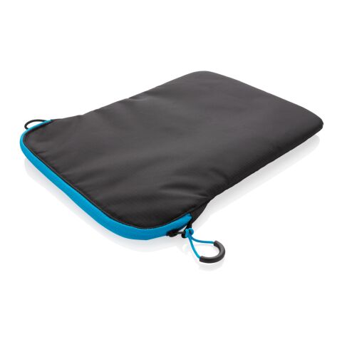 15.4&quot; Laptop-Sleeve PVC frei schwarz-blau | ohne Werbeanbringung | Nicht verfügbar | Nicht verfügbar