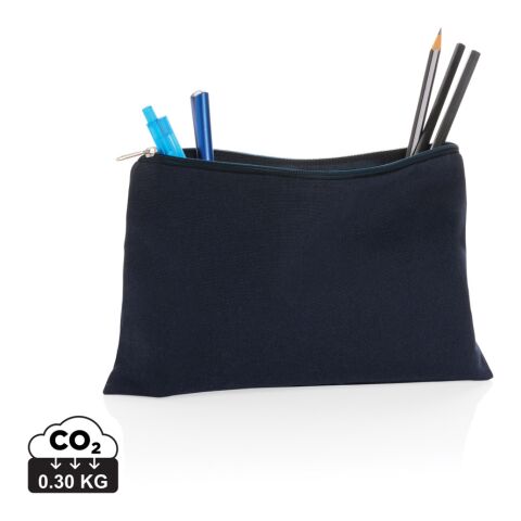 Impact Aware™ 285g/m² Stifte-Etui aus ungefärbtem Canvas navy blau | ohne Werbeanbringung | Nicht verfügbar | Nicht verfügbar