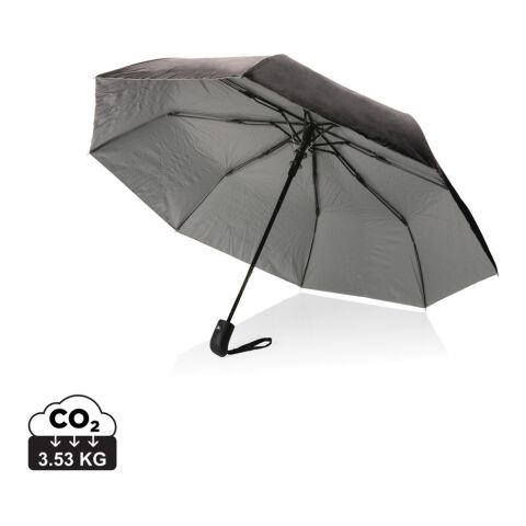 21&quot; Impact AWARE™ RPET 190T Pongee Bi-Color Mini-Schirm silber | ohne Werbeanbringung | Nicht verfügbar | Nicht verfügbar