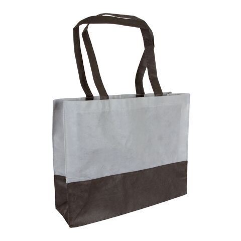 City Bag Shopping Tasche 38x29cm grau/schwarz | ohne Werbeanbringung | ohne Werbeanbringung