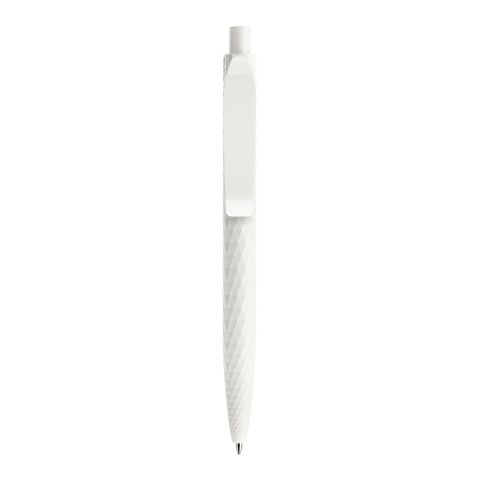 Prodir QS01 Druckkugelschreiber 3D Oberfläche weiß | ohne Werbeanbringung | 75 Black | 02 White | Nicht verfügbar | Matt Kunststoff | Blau