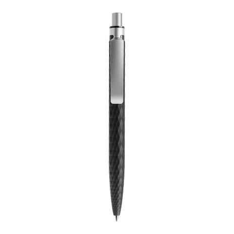 Prodir QS01 Druckkugelschreiber 3D Oberfläche und Metallclip schwarz | ohne Werbeanbringung | 02 White | Nicht verfügbar | Matt Kunststoff | Blau