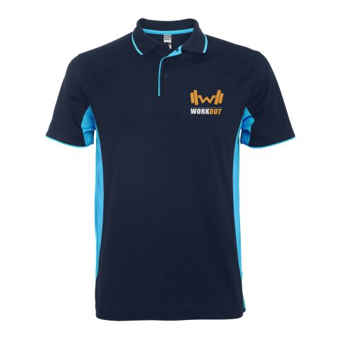 Montmelo Sport Poloshirt Unisex Standard | Navy Blue-himmelblau | L | ohne Werbeanbringung | Nicht verfügbar | Nicht verfügbar | Nicht verfügbar
