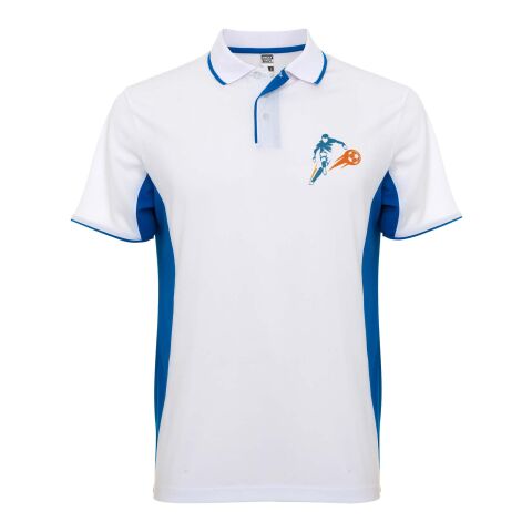 Montmelo Sport Poloshirt Unisex Standard | weiss-royalblau | M | ohne Werbeanbringung | Nicht verfügbar | Nicht verfügbar | Nicht verfügbar