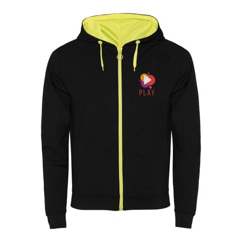 Fuji Kaputzensweatjacke Unisex Standard | schwarz-Fluor Yellow | XL | ohne Werbeanbringung | Nicht verfügbar | Nicht verfügbar | Nicht verfügbar