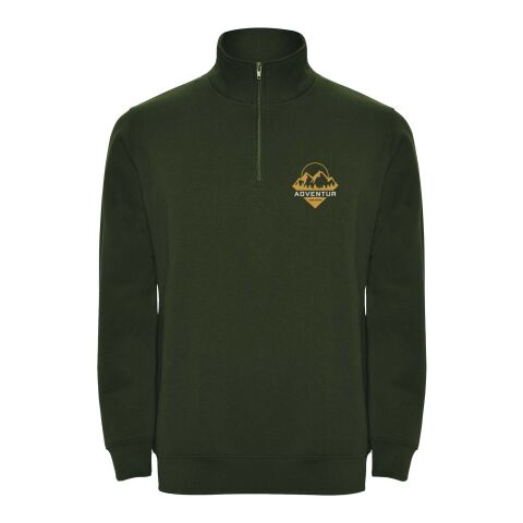 Aneto Pullover mit Viertelreißverschluss Standard | dunkelgrün | 2XL | ohne Werbeanbringung | Nicht verfügbar | Nicht verfügbar | Nicht verfügbar