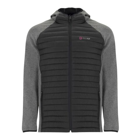 Minsk Hybrid Thermojacke Unisex Standard | schwarz-heather schwarz | XL | ohne Werbeanbringung | Nicht verfügbar | Nicht verfügbar