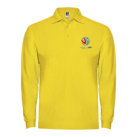 Estrella Langarm Poloshirt für Herren Standard | gelb | M | ohne Werbeanbringung | Nicht verfügbar | Nicht verfügbar | Nicht verfügbar
