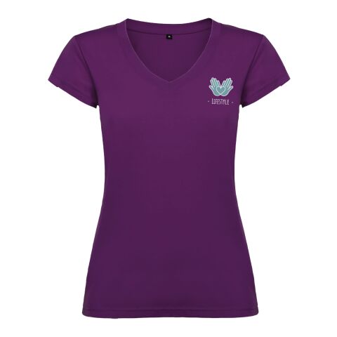 Victoria T-Shirt mit V-Ausschnitt für Damen Standard | lila | S | ohne Werbeanbringung | Nicht verfügbar | Nicht verfügbar | Nicht verfügbar