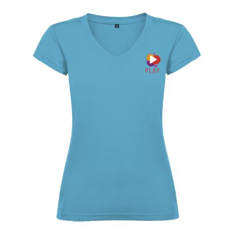 Victoria T-Shirt mit V-Ausschnitt für Damen Standard | türkis | 2XL | ohne Werbeanbringung | Nicht verfügbar | Nicht verfügbar | Nicht verfügbar