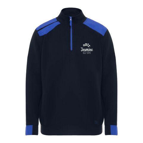 Maverick Pullover für Herren mit halbem Reißverschluss, 280 g/m2 Standard | Navy Blue-royalblau | 2XL | ohne Werbeanbringung | Nicht verfügbar | Nicht verfügbar | Nicht verfügbar