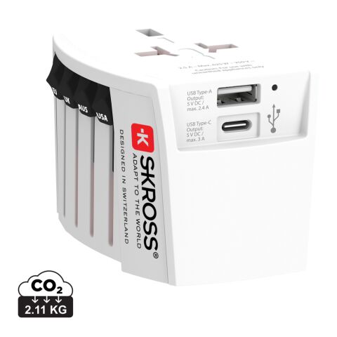 SKROSS MUV USB ( 1 USB-C 1 USB-A) weiß | ohne Werbeanbringung | Nicht verfügbar | Nicht verfügbar