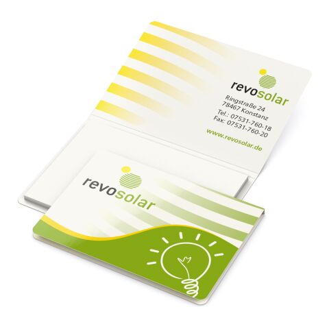 Haftnotizblock Memo-Card RECYCLING Format klein Naturkarton-Umschlag 72 × 50 mm | ohne Werbeanbringung | ohne Werbeanbringung