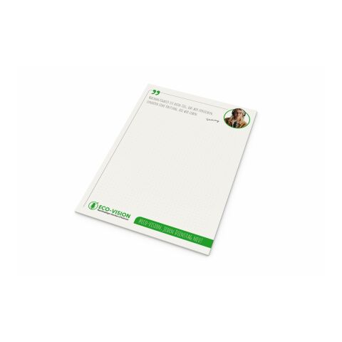Nachhaltiger Werbeartikel Schreibblock RECYCLING Seiten individuell gestaltbar – DIN A5 – mit Logo bedruckt
