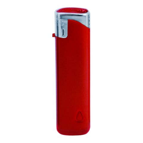 Nachfüllbares Elektronik-Feuerzeug in 5-Farben mit LED rot | ohne Werbeanbringung