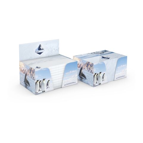 Haftnotiz-Box Pop-Up-Box Haftnotizblöcke weiß Karton-Box individuell bedruckt