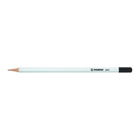 STABILO Grafitstift 6-kant weiß mit Tauchkappe weiß | ohne Werbeanbringung | Nicht verfügbar | Nicht verfügbar
