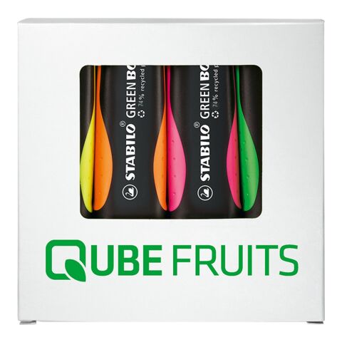 STABILO GREEN BOSS Leuchtmarkierer 4er-Set Tampondruck | ohne Werbeanbringung