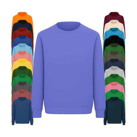 Sweatshirt in Sonderfarbe PMS Wunschfarbe | L | ohne Werbeanbringung | ohne Werbeanbringung | ohne Werbeanbringung | Weiß | Schwarz