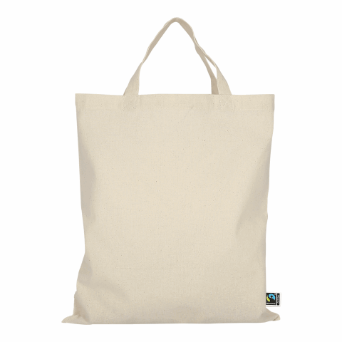 TEXXILLA Midi – Tasche aus Fairtrade-zertifizierter Baumwolle, ca. 140 g/m² beige | ohne Werbeanbringung | ohne Werbeanbringung