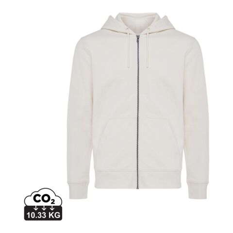 Iqoniq Abisko Zip-Kapuzenpullover aus recycelter Baumwolle naturbelassen roh | L | ohne Werbeanbringung | Nicht verfügbar | Nicht verfügbar | Nicht verfügbar