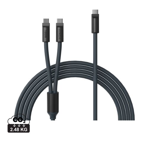 VINGA Baltimore Silikon-Multiladekabel, Type-C to 2x Type-C